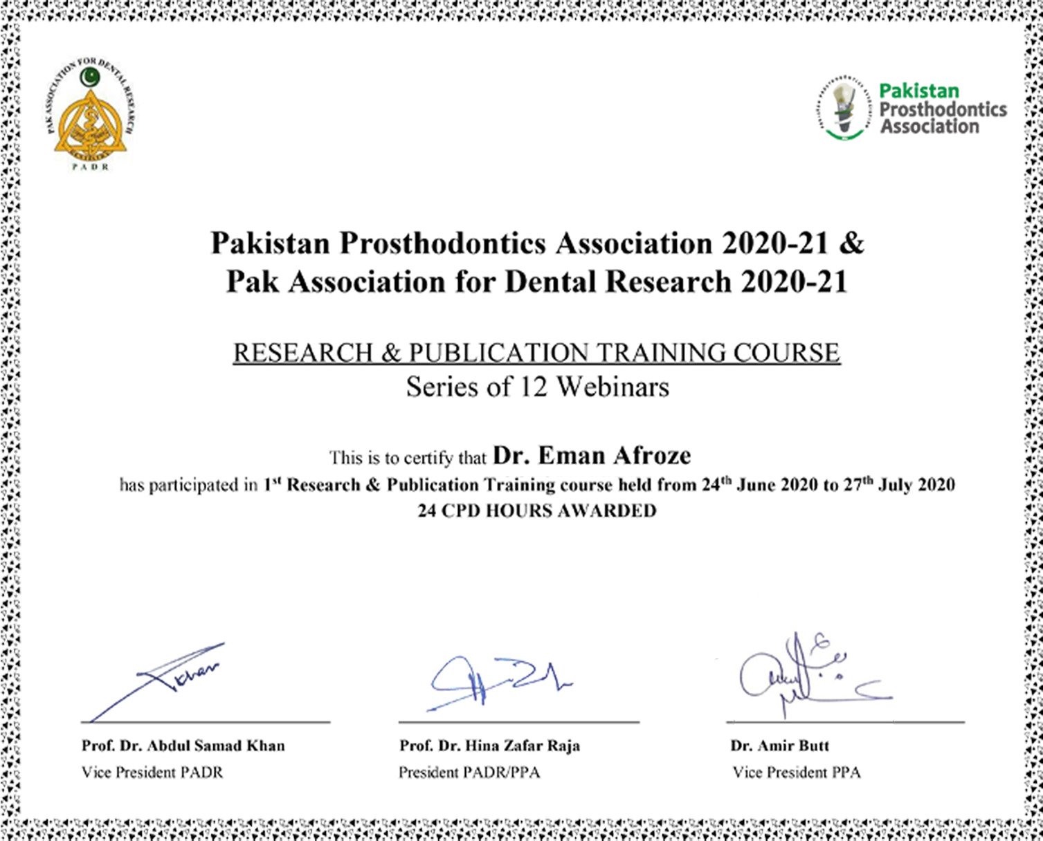 Certificate 1