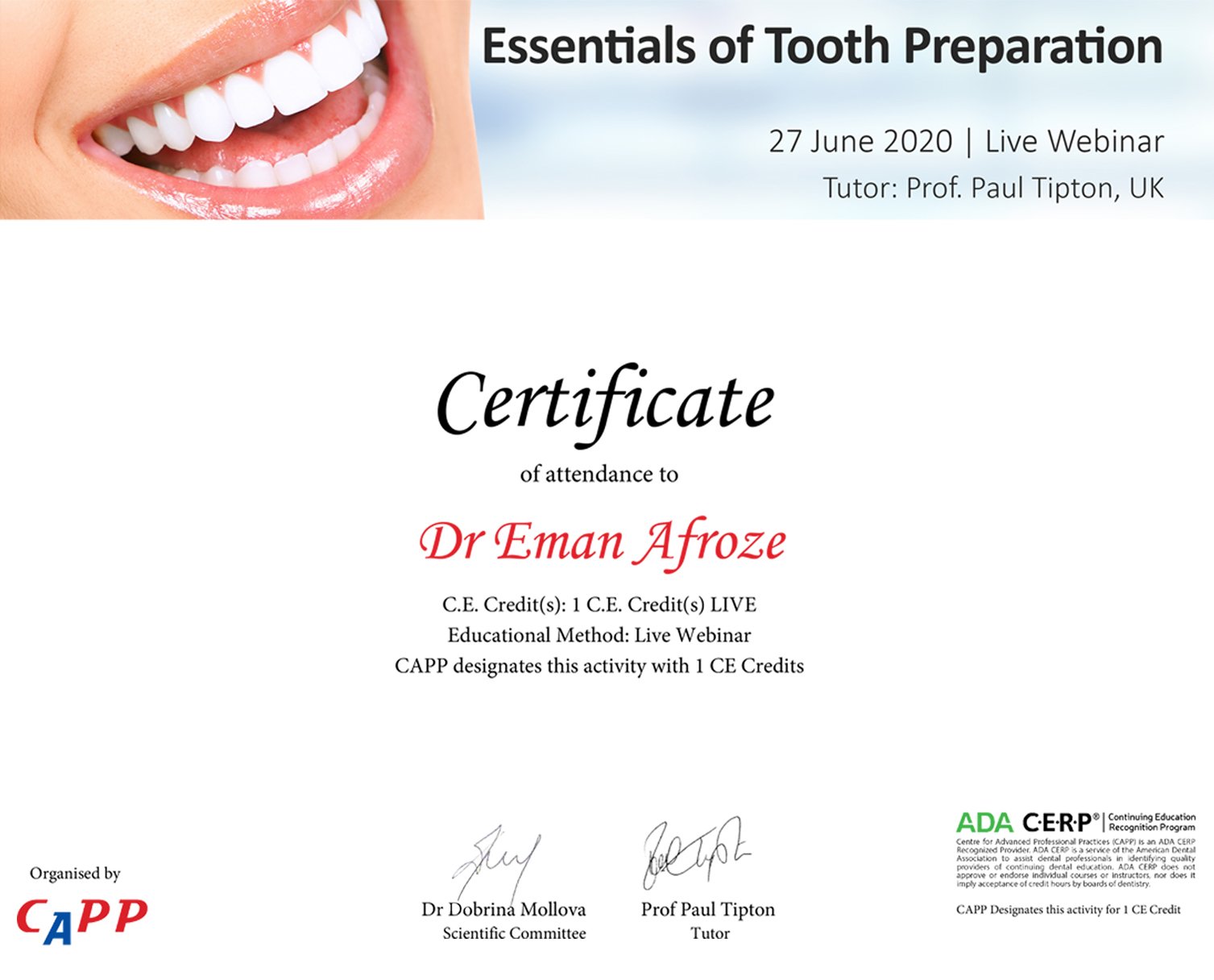 Certificate 2