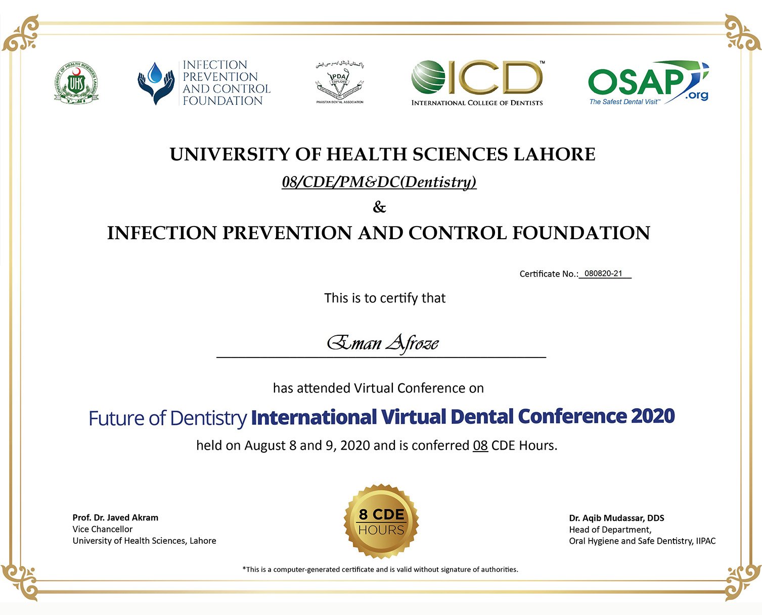 Certificate 7